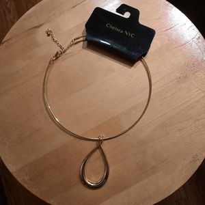 Chelsea NYC gold colored hoop necklace